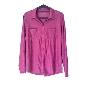 Eddie Bauer Women’s Departure Stretch Long Sleeve Button Up Shirt Size Medium